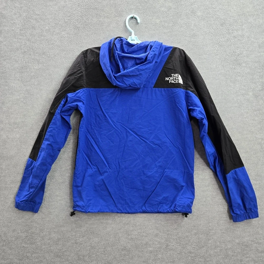 The North Face Men Jacket S Blue Nylon Polyester Colorblock‎ Windwall